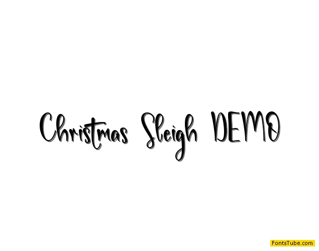 Christmas Sleigh-PERSONAL USE Font