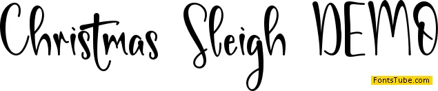Christmas Sleigh-PERSONAL USE Font
