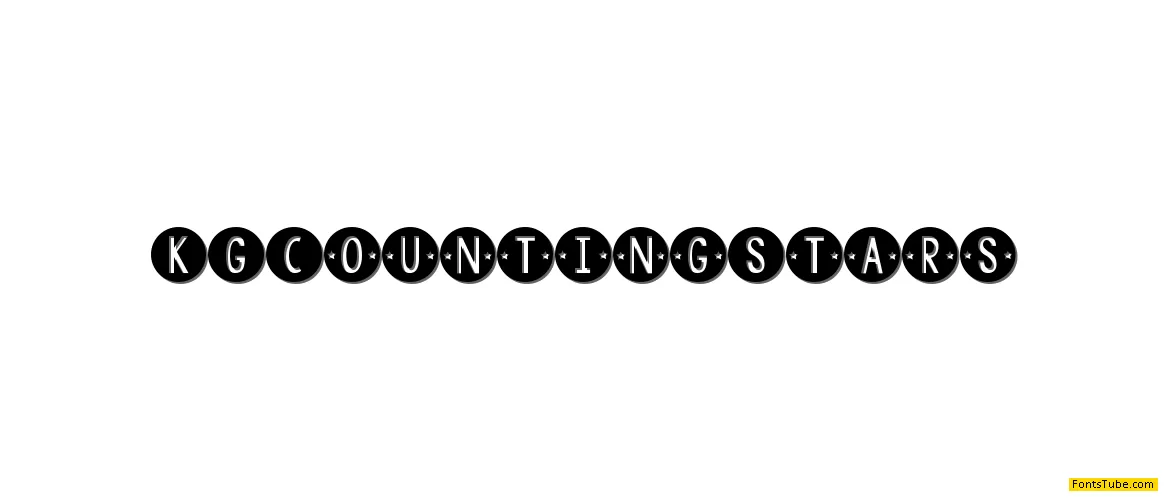 KG Counting Stars Font