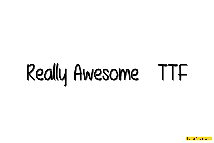Really Awesome Font