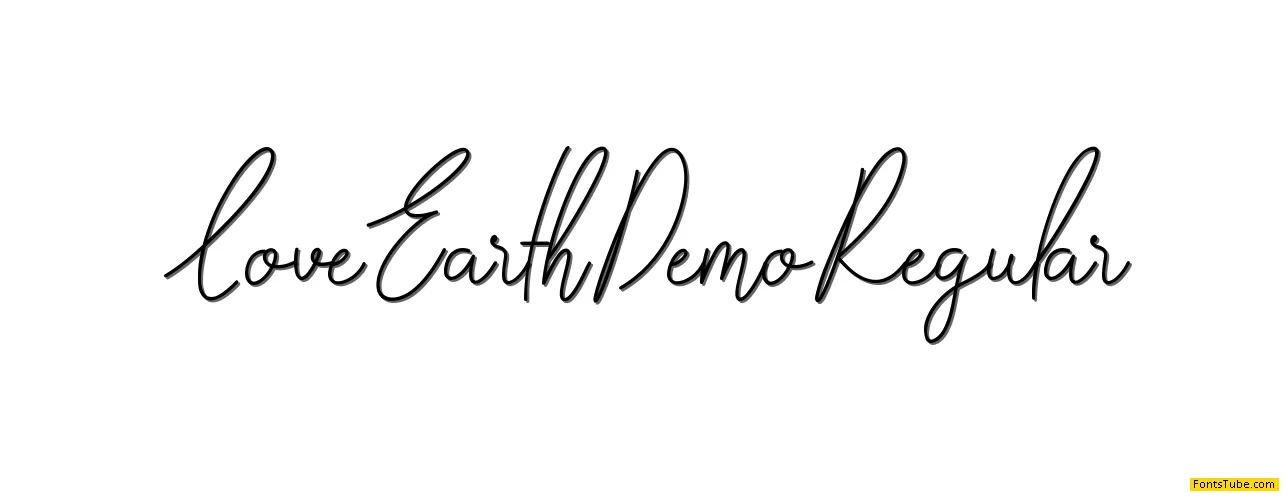 Love Earth Demo Font