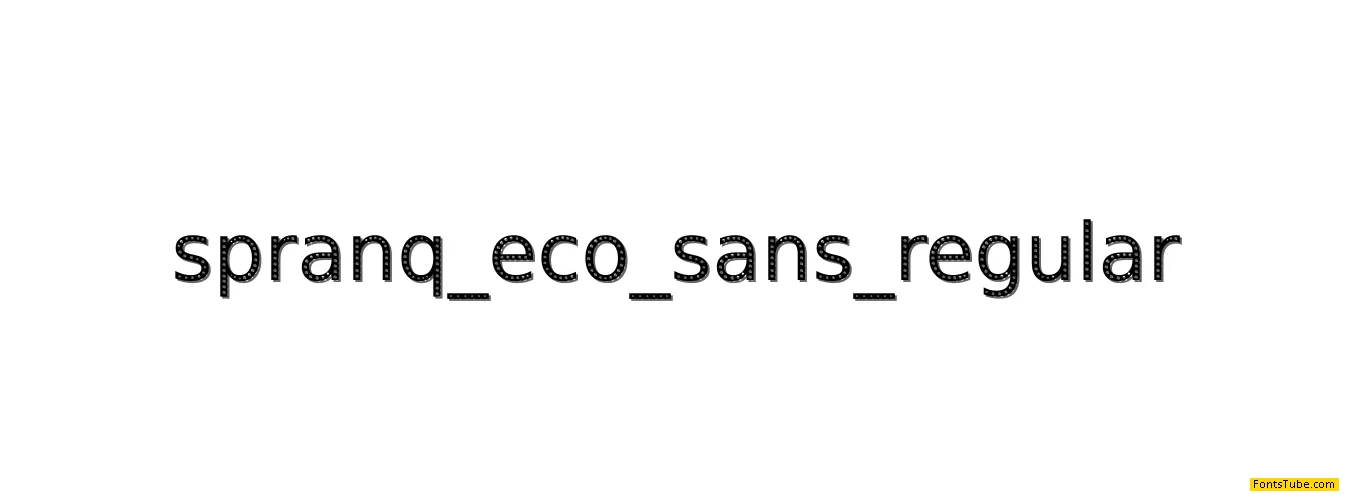 Spranq eco sans Font