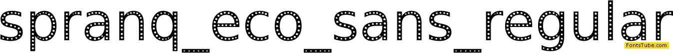 Spranq eco sans Font