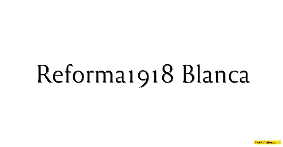 Reforma Font Family