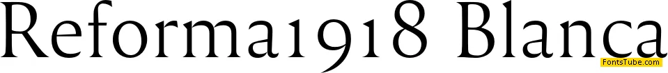 Reforma Font Family