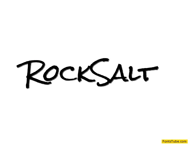 Rock Salt Font