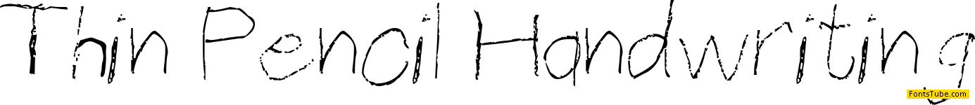 Thin Pencil Handwriting Font