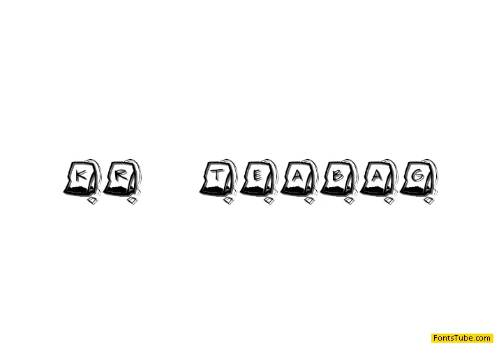 KR Teabag Font