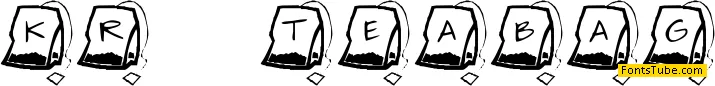 KR Teabag Font