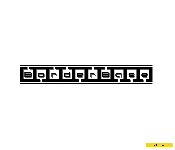 Border Base Future Font Family