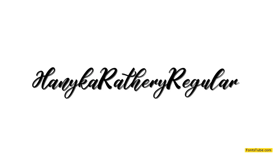 Hanyka Rathery Font