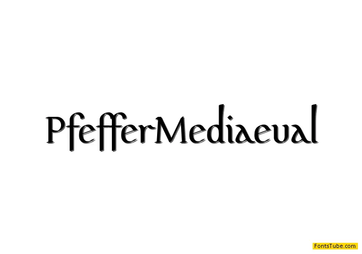 Pfeffer MediÃ¦val Font