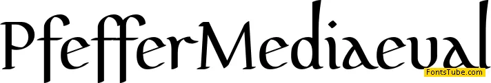 Pfeffer MediÃ¦val Font