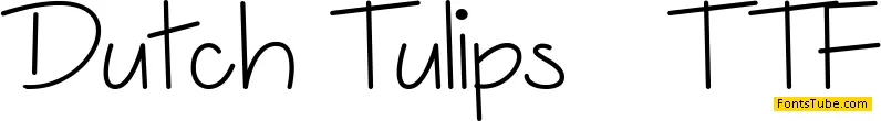 Dutch Tulips Font