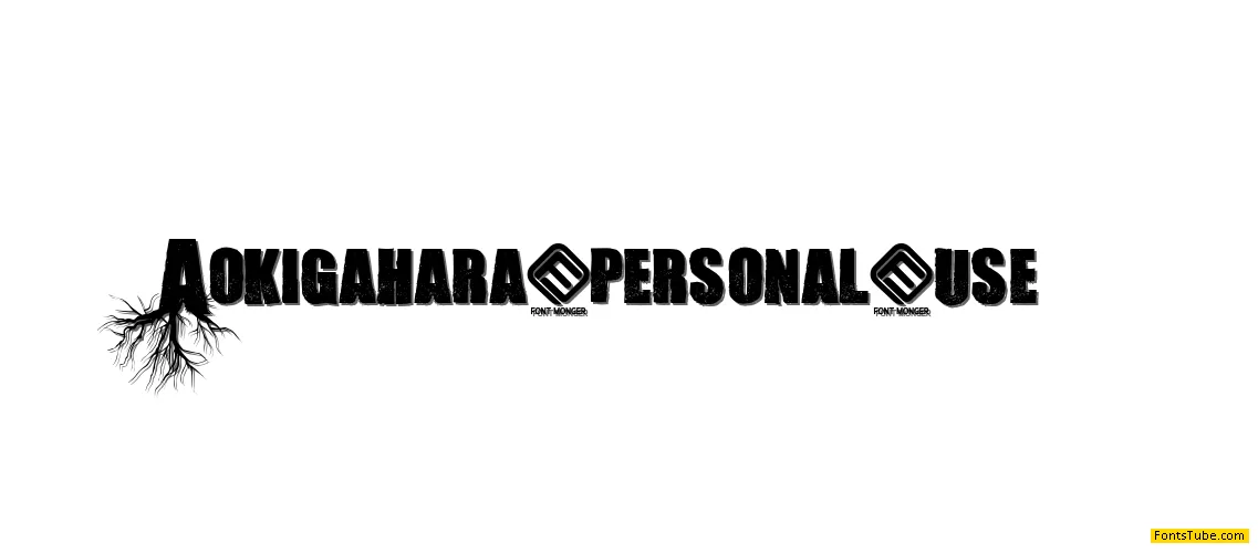 Aokigahara Font