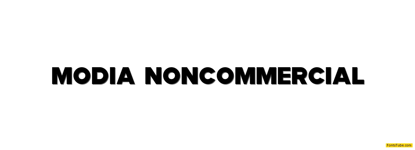 Modia-NonCommercial Font