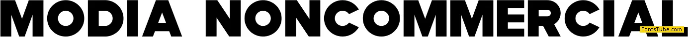 Modia-NonCommercial Font