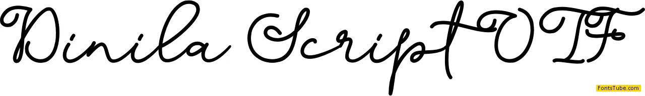 Dinila Script Font Family