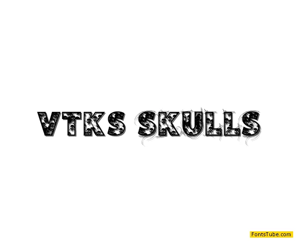 VTKS SKULLS Font