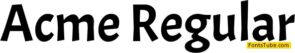 Acme Font