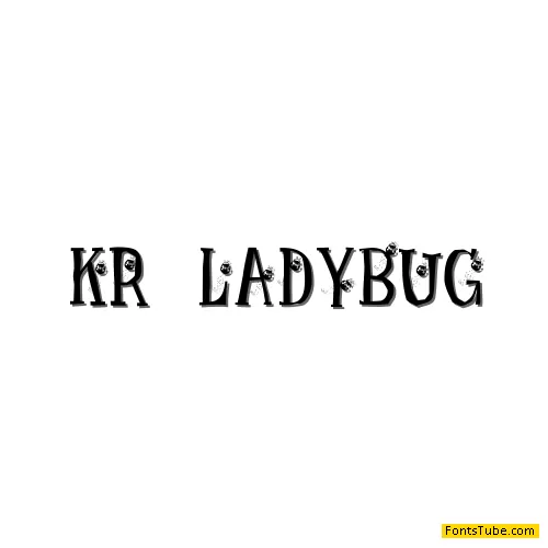 KR Ladybug Font