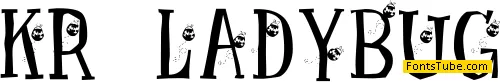 KR Ladybug Font