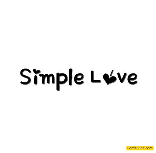 Simple Love Font