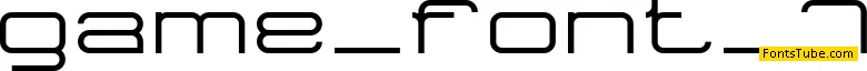 Game Font 7 Font