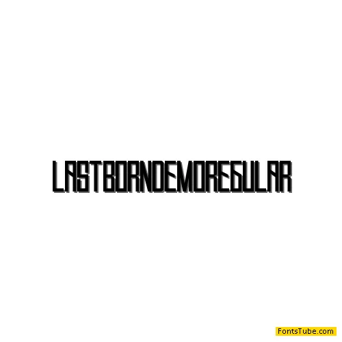 Lastborn Demo Font