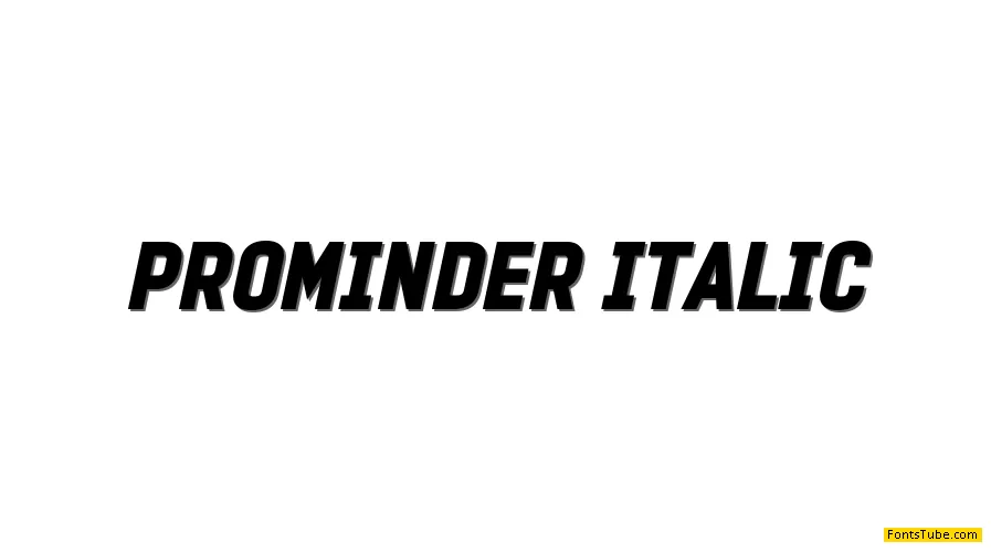 PROMINDER Font Family