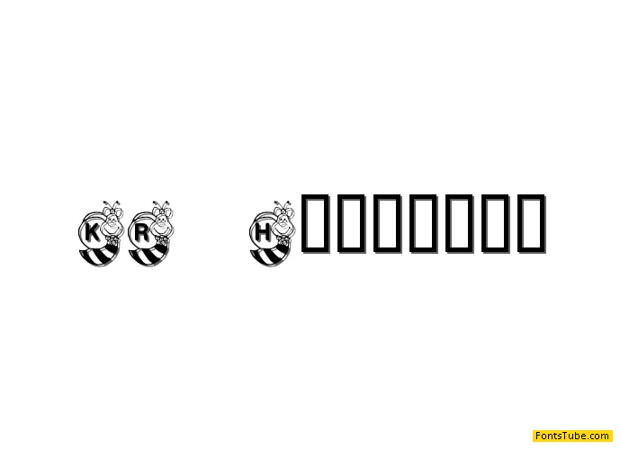 KR Hunnybee Font