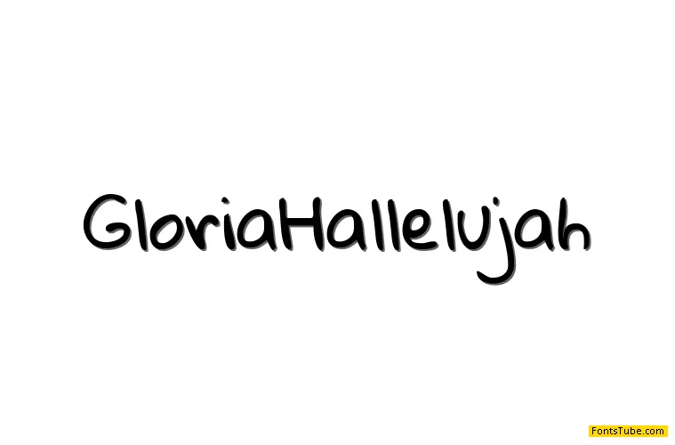 Gloria Hallelujah Font