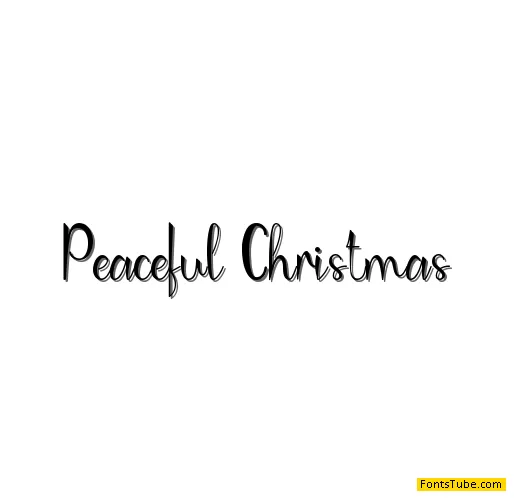 Peaceful Christmas Font