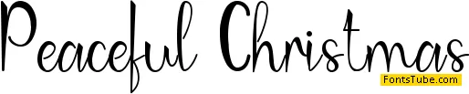 Peaceful Christmas Font