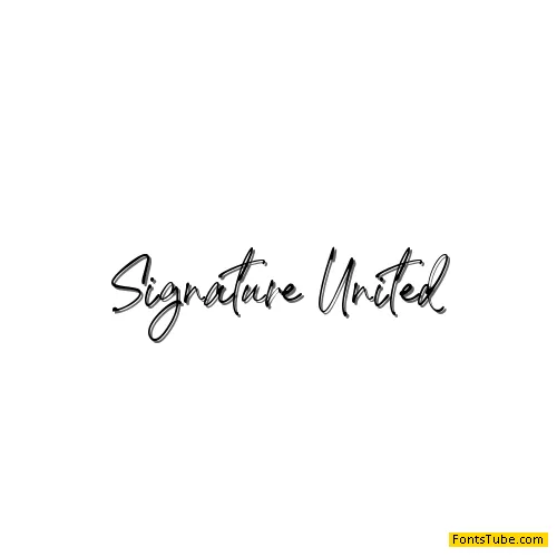 Signature United Font