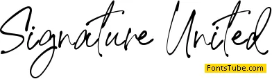 Signature United Font
