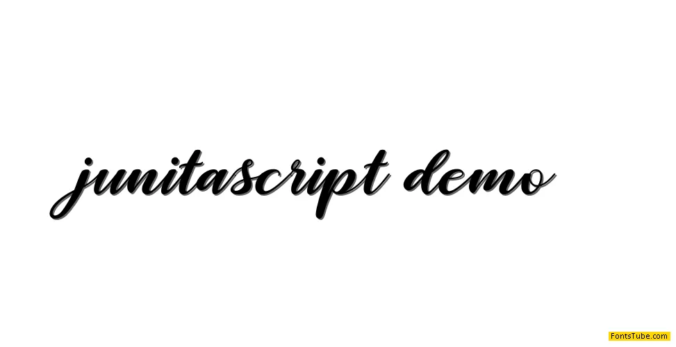 junita script Font