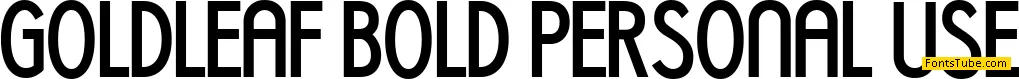 GOLDLEAF BOLD PERSONAL USE Font