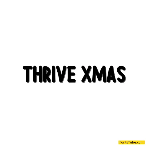 Thrive Xmas Font