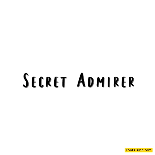 Secret Admirer Font Family