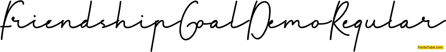 Friendship Goal Demo Font