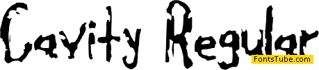 Cavity Font