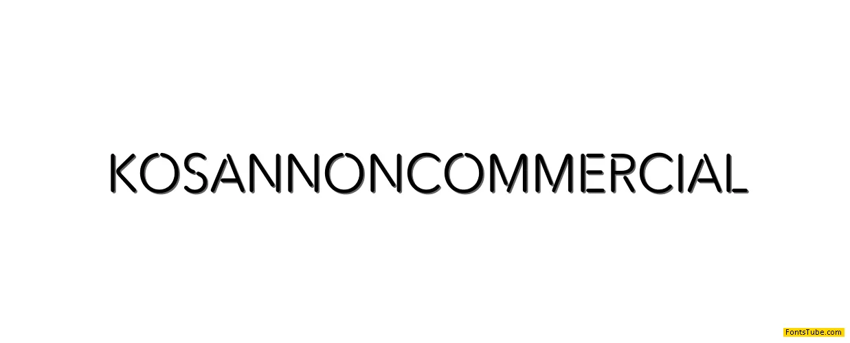 KosanNonCommercial Font