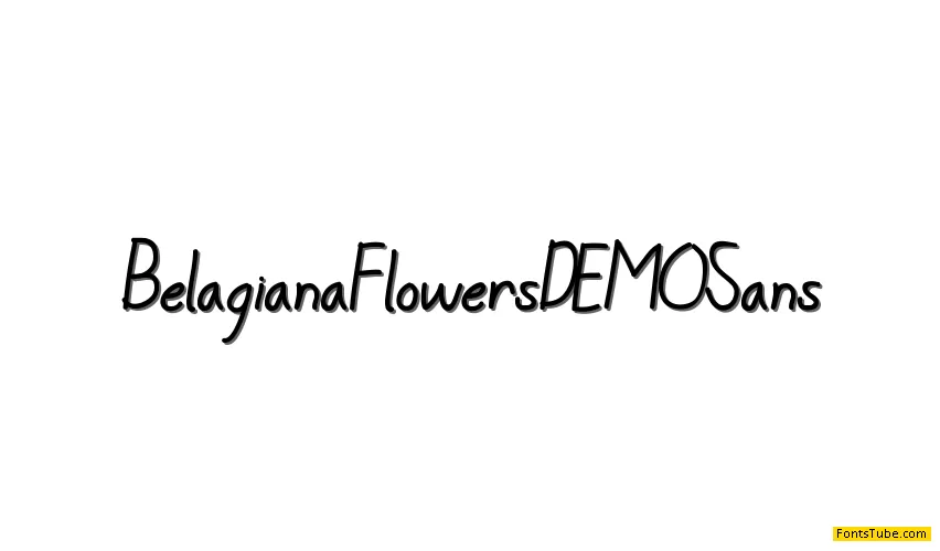 BelagianaFlowersDEMO Font Family