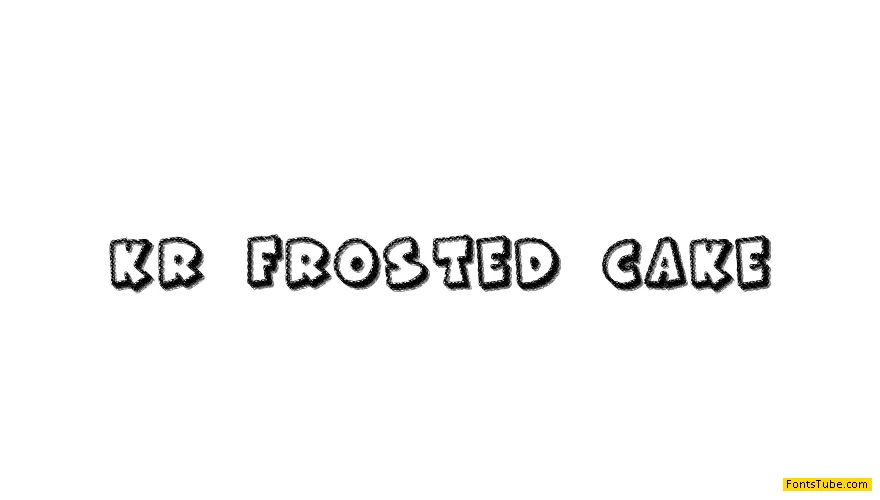 KR Frosted Cake Font