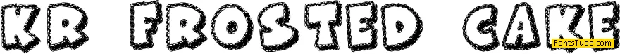 KR Frosted Cake Font