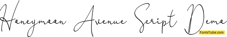 Honeymoon Avenue Script Font