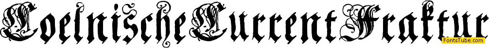Coelnische Current Fraktur Font
