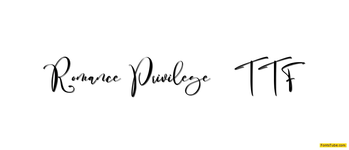 Romance Privilege Font Family