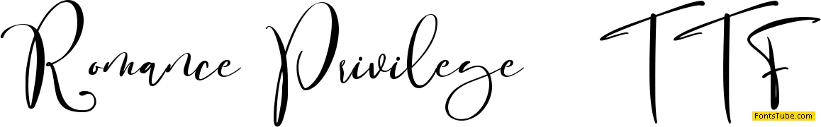 Romance Privilege Font Family